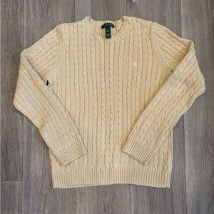 Women’s Ralph Lauren Cable Knit Sweater large